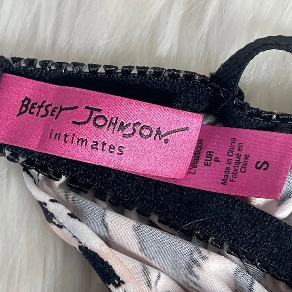 Betsey Johnson Intimates Leopard Print Square Neck Chemise Sz‎ S